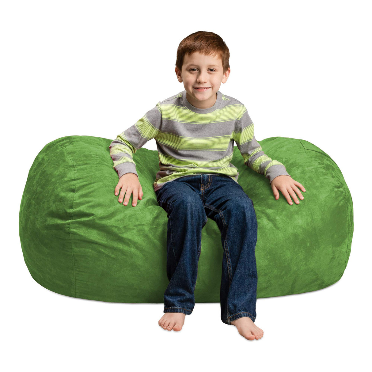 Chill Sack Kid's Memory Foam Bean Bag Lounger, Lime
