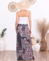 Popana Womens Long Maxi Skirt - Made in USA Long Skirts for Women Trendy - Casual Convertible Sundress Plus Size Maxi Skirt