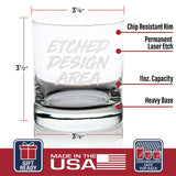 Liberal Tears | Laser Etched 11 oz Bourbon Whiskey Rock Glass | Old Fashioned Whiskey Tasting Glasses For Men | Gifts For Men | Trump Glass | Made In USA