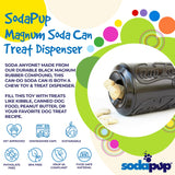 SodaPup Honey Pot – Durable Dog Treat Dispenser & Enrichment Toy Made in USA from Non-Toxic, Pet Safe, Food Safe Natural Rubber Material for Mental Stimulation, Problem Chewing, Calming Nerves, & More