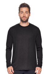 Expert Brand USA-Made Men's TriTec Activewear Performance Long Sleeve Crewneck Shirt