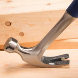 ESTWING Hammer - 12 oz Curved Claw with Smooth Face & Shock Reduction Grip - E3-12C
