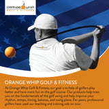 Orange Whip Orange Peel Balance Trainer Aid for Improved Balance Golf - Upgrade Option with Resistance Band Fitness Training