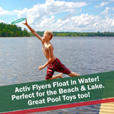 Activ Life Kid’s Flying Rings [2 Pack] They Fly Straight & Don’t Hurt! 80% Lighter Than Standard Frisbees - Replace Screen Time with Healthy Family Fun - Get Outside & Play! Proudly Made in The USA