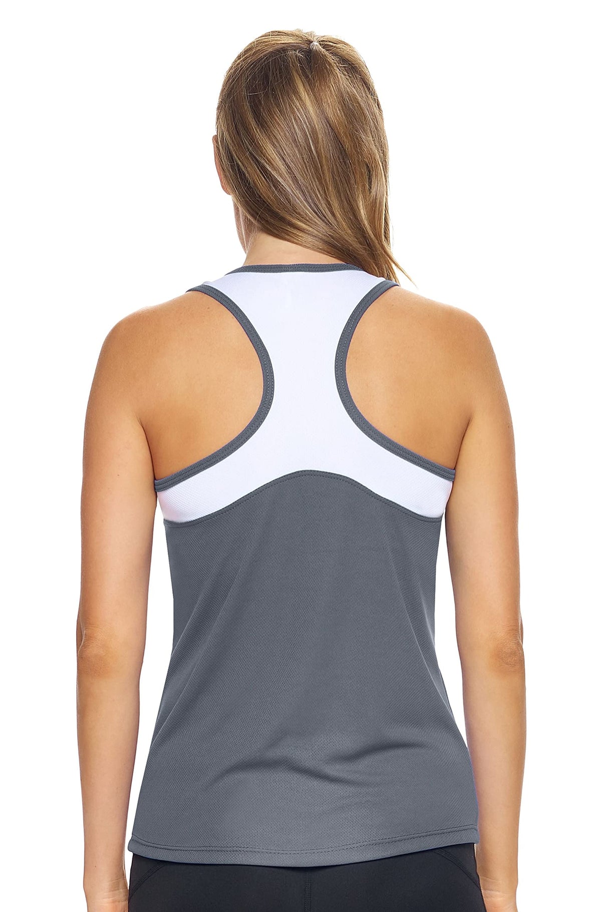 Expert Brand USA-Made Women's Oxymesh Dry Fit Sleeveless Tank Top Athletic Shirt