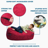 Chill Sack Kid's Memory Foam Bean Bag Lounger, Lime