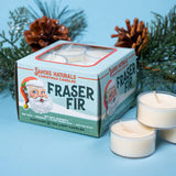 Santa's Naturals Fraser Fir Christmas Candle (9oz) | Authentic Pine Scent | Christmas Gift | Burns 30+ Hours | Made in USA | Soy and Beeswax Blend with Essential Oils | Holiday Candle