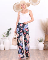 Popana Palazzo Pants for Women Casual Summer Wide Leg Beach Pants Plus Size Made in USA