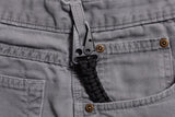 Dango EDC Tether - Cobra Weave 550 Paracord - 6 Inch Woven, 10 Feet Unraveled