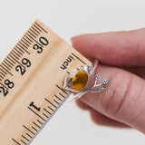 Bottled Up Designs Handmade Little Bird Ring, Recycled Antique Bottles, Sterling Silver, Eco Friendly, Made in USA, Birthday Gifts, Mothers Day, Women, Anniversary (Red Beer Bottle)