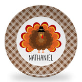 Tiny Expressions - Personalized Holiday Plates for Kids with Customized Name | BPA Free | Dishwasher Safe | Made in the USA (Christmas Plate)