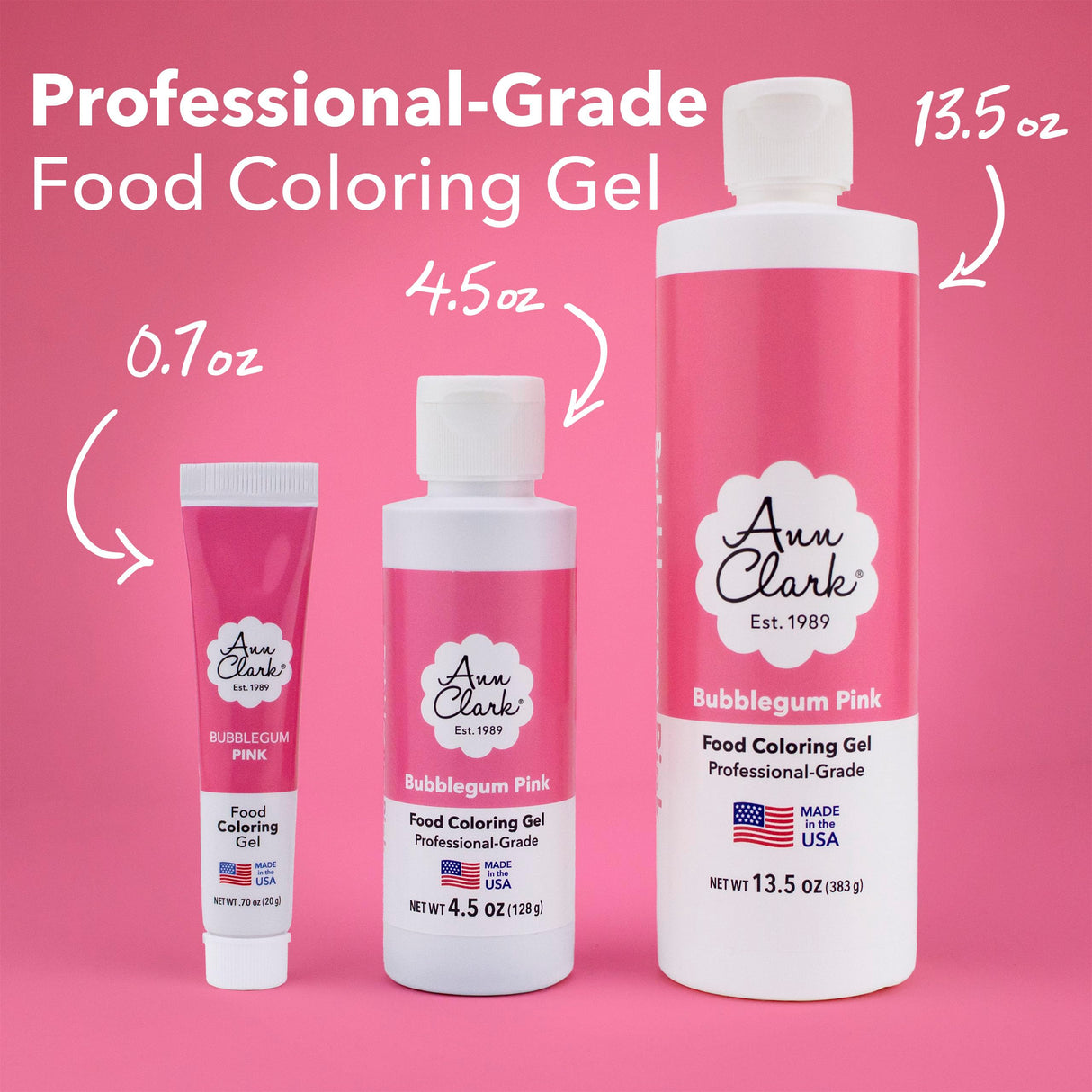 Ann Clark Super Red Food Coloring Gel Large 4.5 oz Professional Grade Made in USA