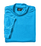 Akwa Men's Moisture Wicking Mock Turtle Tee Made in USA Lightweight Soft T-Shirt Made in USA