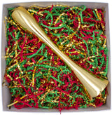 Stephanie Imports Made In USA 3-Ply Crinkle Cut Shredded Paper 2 lbs (Red & Green Christmas Mix)