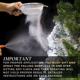 The Original Premium Self-Adhesive Snow Flock Powder with ShimmerSpec - Realistic Instant Snow for Christmas Trees & Decor | Exclusive Formula, Made in USA | 2 Pounds [0.90Kg]
