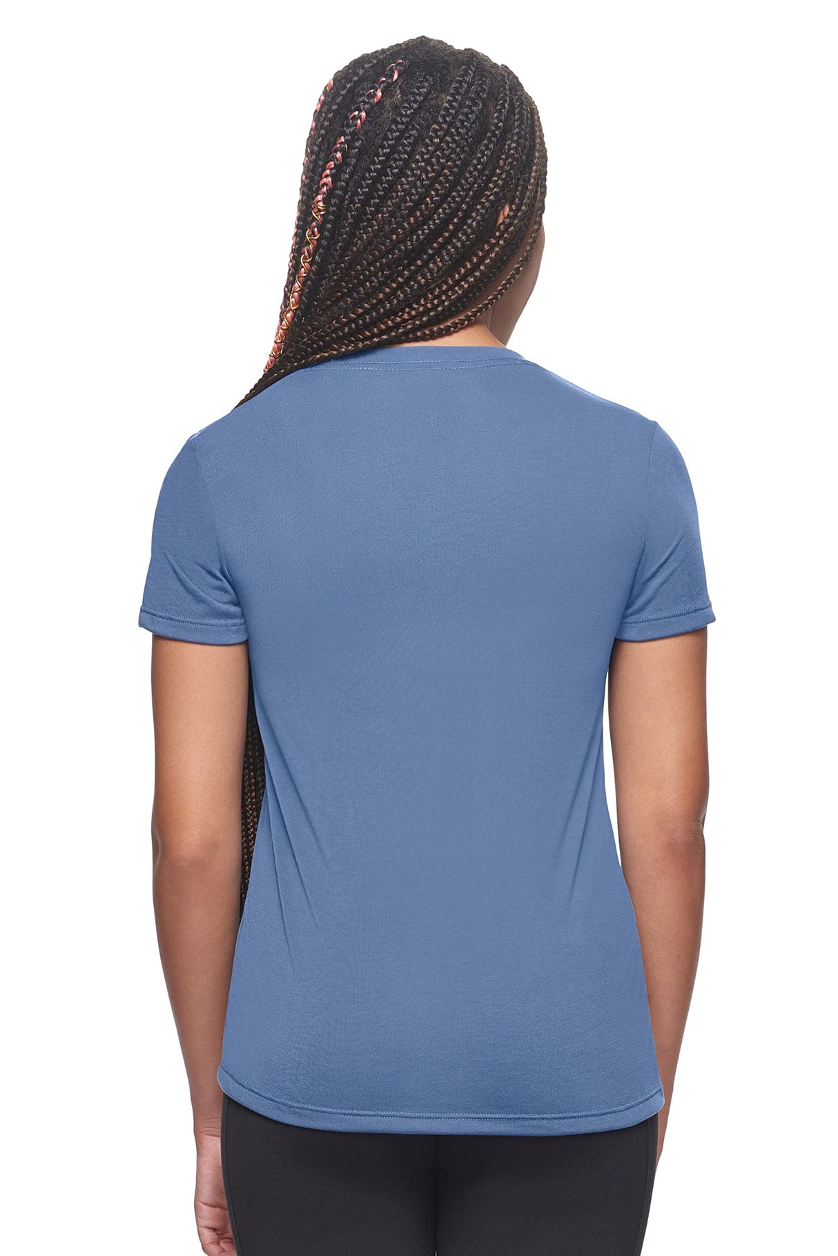 Expert Brand USA-Made Women's Soft Casual Activewear Siro V-Neck T-Shirt