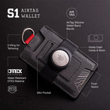 Dango Slim Minimalist Wallet for Men - RFID Blocking - Durable Dtex Water Resistant Material, Black