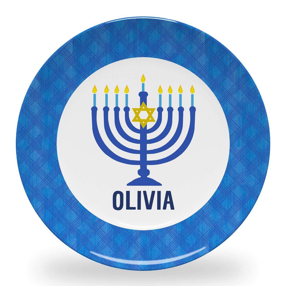 Tiny Expressions - Personalized Holiday Plates for Kids with Customized Name | BPA Free | Dishwasher Safe | Made in the USA (Christmas Plate)