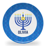 Tiny Expressions - Personalized Holiday Plates for Kids with Customized Name | BPA Free | Dishwasher Safe | Made in the USA (Christmas Plate)