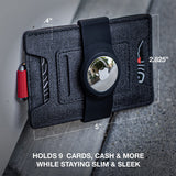 Dango Slim Minimalist Wallet for Men - RFID Blocking - Durable Dtex Water Resistant Material, Black