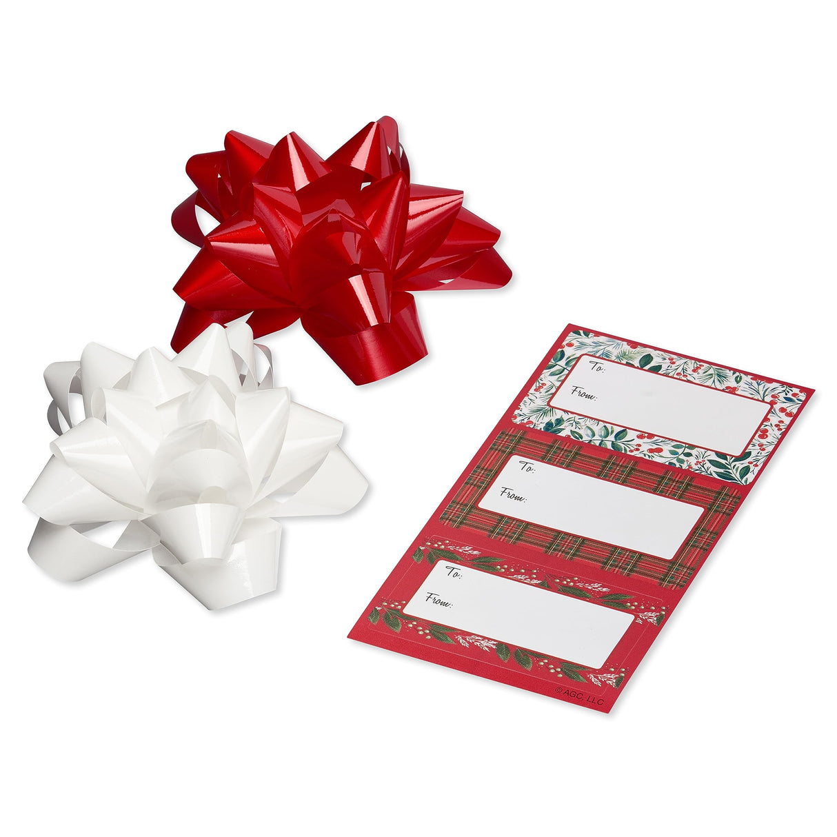 American Greetings 120 sq. ft. Christmas Wrapping Paper Set, Tan, Plaid, Snowman and Christmas Text (4 Rolls 30 in. x 12 ft., 7 Bows, 30 Gift Tags)