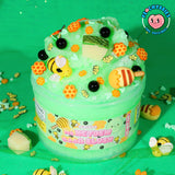 Honeydew Boba Slush Slime, Made in USA Premium Slime, 100% Authentic Peachybbies, 7 oz. ICEE, Scented Slime for Kids from The Original Peachybbies Slime Shop, ASMR, Limited Edition