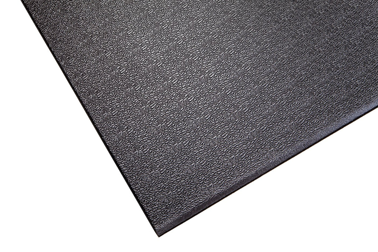 SuperMats High Density Commercial Grade Solid Equipment Mat 40GS Made in U.S.A. for Cardio Equipment Recumbent Bikes and General Floor Mat Needs (60 in x 30 in x 0.125 in) , Black