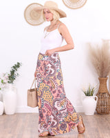 Popana Womens Long Maxi Skirt - Made in USA Long Skirts for Women Trendy - Casual Convertible Sundress Plus Size Maxi Skirt