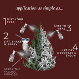 The Original Premium Self-Adhesive Snow Flock Powder with ShimmerSpec - Realistic Instant Snow for Christmas Trees & Decor | Exclusive Formula, Made in USA | 2 Pounds [0.90Kg]