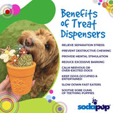 SodaPup Honey Pot – Durable Dog Treat Dispenser & Enrichment Toy Made in USA from Non-Toxic, Pet Safe, Food Safe Natural Rubber Material for Mental Stimulation, Problem Chewing, Calming Nerves, & More