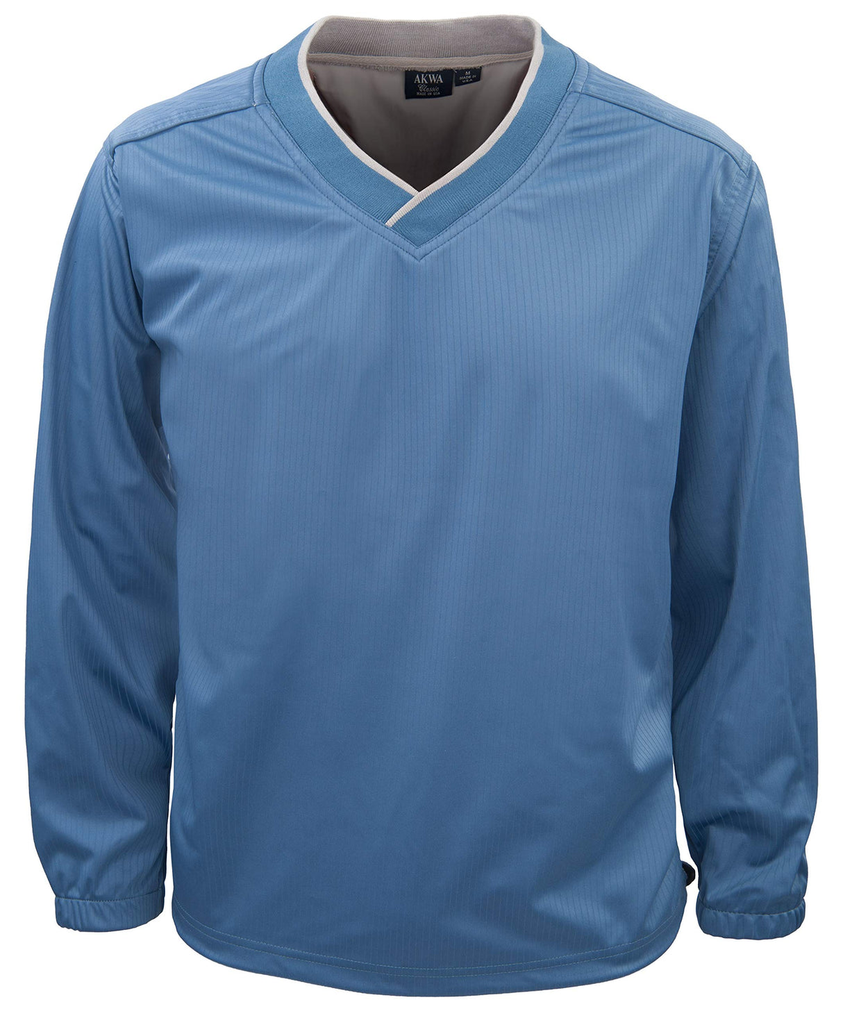 Akwa Men's Pullover Long Sleeve Windshirt, Water Resistant, Made in USA