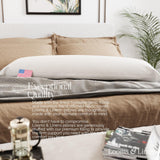 Looms & Linens 48 inch Body Pillow Insert Long Body Pillows for Adults and Elderly for Side Sleeper USA Made 1 Pack - Full Body Pillow an American Dream