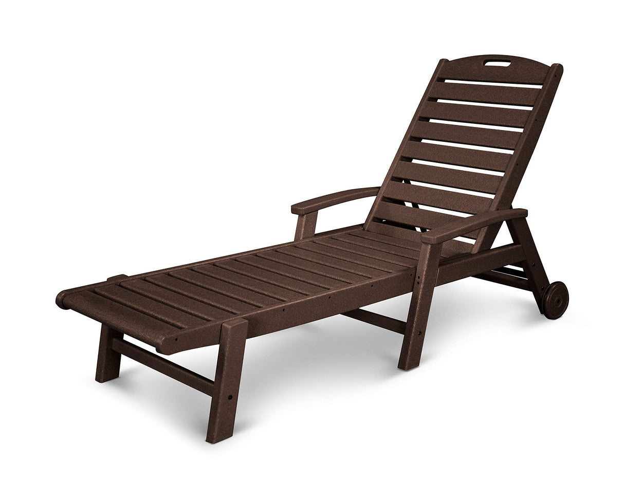 Trex Outdoor Furniture Yacht Club Wheeled Chaise in Vintage Lantern