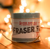 Santa's Naturals Fraser Fir Christmas Candle (9oz) | Authentic Pine Scent | Christmas Gift | Burns 30+ Hours | Made in USA | Soy and Beeswax Blend with Essential Oils | Holiday Candle