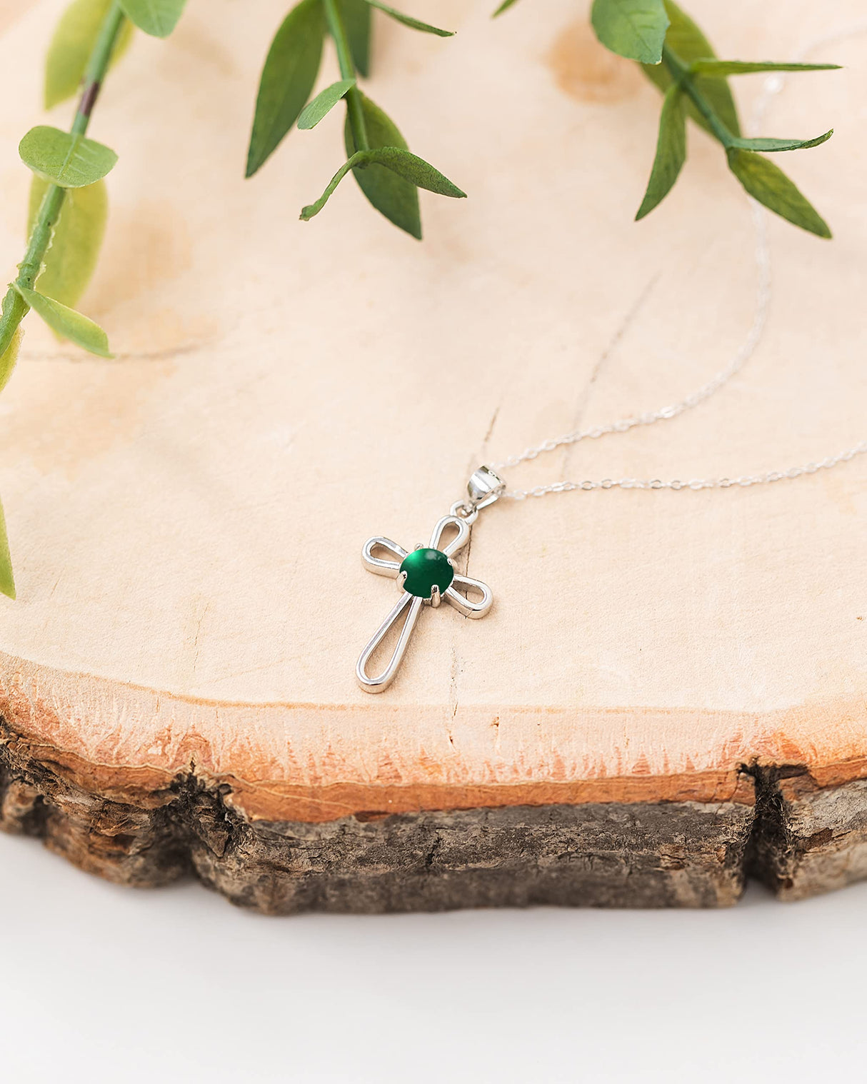 Bottled Up Designs Handmade Recycled Antique Bottles Sterling Silver At The Cross Necklace (Mason Jar Aqua)