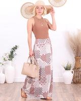 Popana Womens Long Maxi Skirt - Made in USA Long Skirts for Women Trendy - Casual Convertible Sundress Plus Size Maxi Skirt