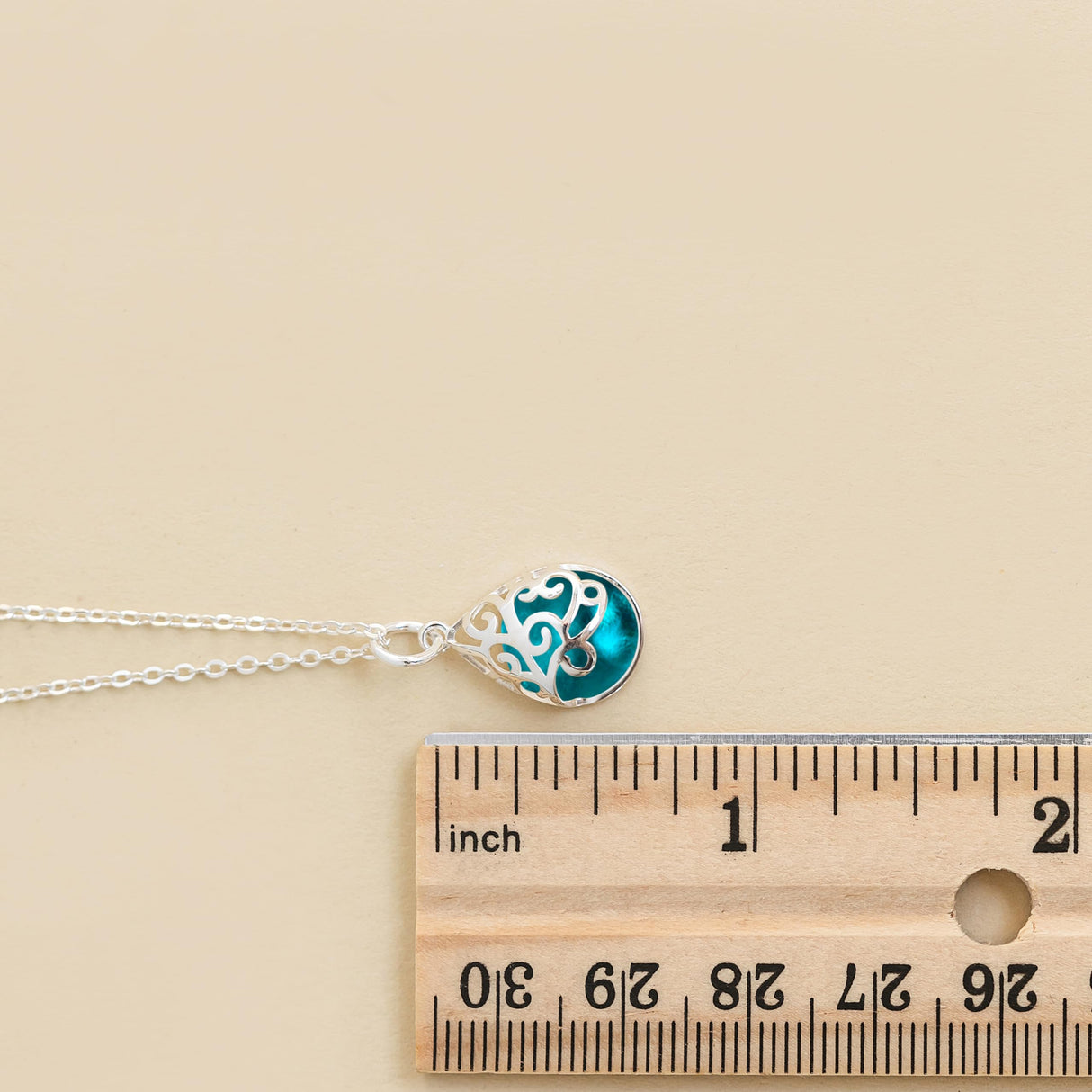 Bottled Up Designs Handmade Filigree Teardrop Necklace, Recycled Vintage Mason Jar, Sterling Silver, Eco Friendly, Made in USA, Birthday Gifts, Mothers Day, Women, Anniversary (Mason Jar Aqua)