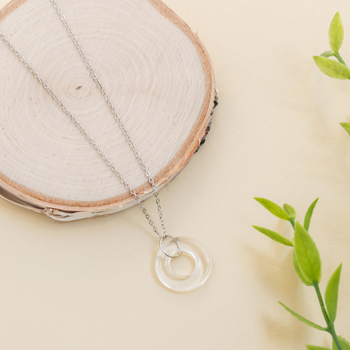 Bottled Up Designs Handmade Glass Hoop Necklace, Recycled Antique Bottles, Made in USA, Birthday Gifts, Mothers Day, Women, Anniversary (Cobalt 1960s Skin Cream Jar)