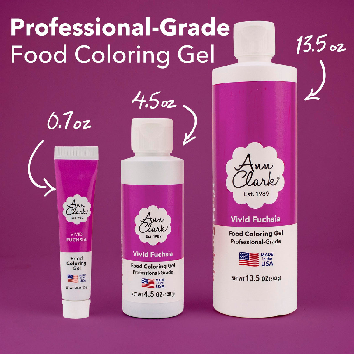 Ann Clark Super Red Food Coloring Gel Large 4.5 oz Professional Grade Made in USA
