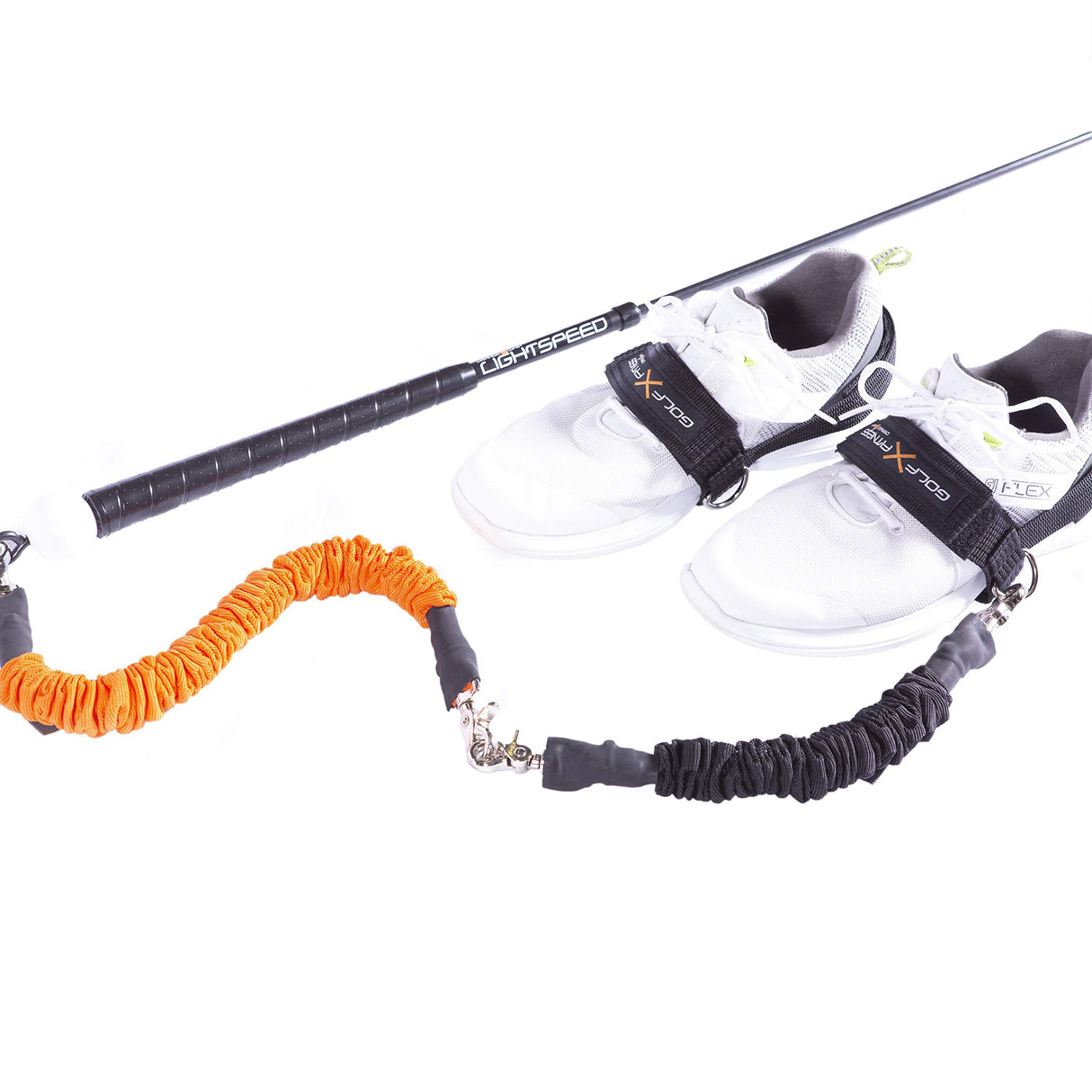 Orange Whip Power Foot Straps Pair, for GFX Resistance Golf Training