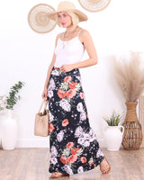 Popana Womens Long Maxi Skirt - Made in USA Long Skirts for Women Trendy - Casual Convertible Sundress Plus Size Maxi Skirt