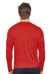 Expert Brand USA-Made Men's Activewear Long Sleeve Natural-Feel Jersey Crewneck Shirt