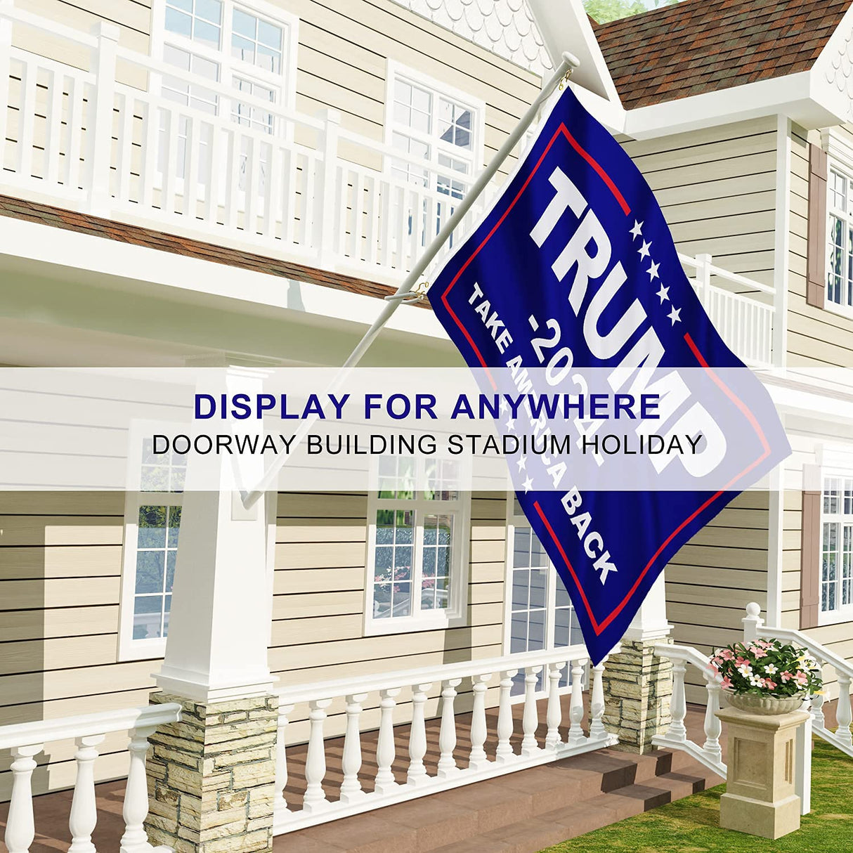 Annaflag Made In USA Trump 2024 Flag 3x5 Feet, Re-Elect The Rules Have Changed Flags, Durable Polyester with Two Brass Grommets Double Stitching Patriotic Outdoor Indoor Decoration Banner
