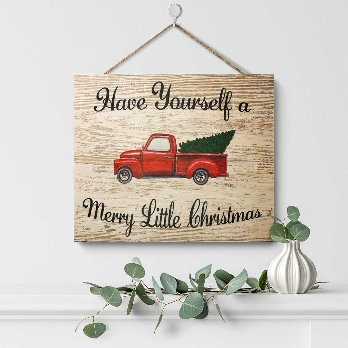 Christmas Decorations, Have Yourself a Merry Little Christmas Wooden Sign, Christmas Wall Decor, Farmhouse Christmas, Made in USA