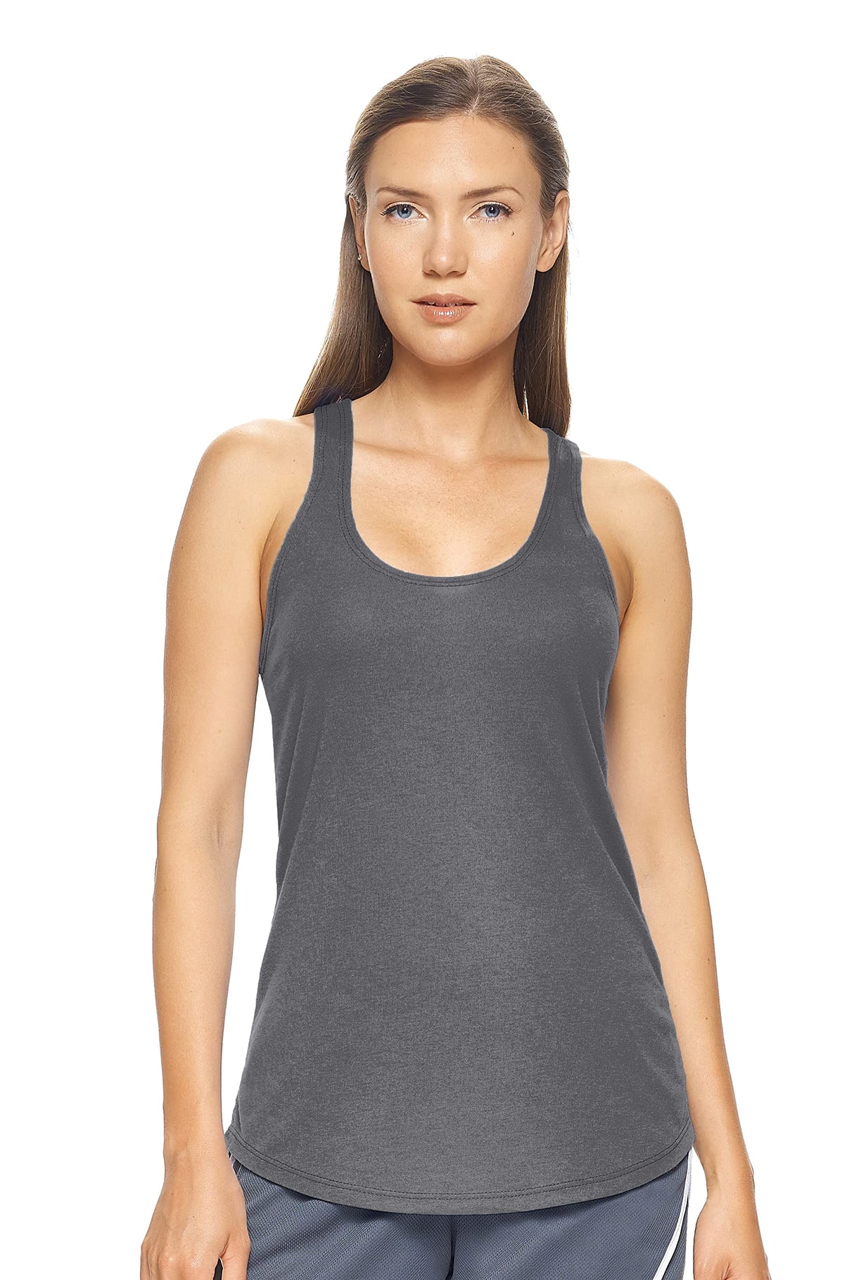 Expert Brand USA-Made Women's TriTec Activewear Performance Racerback Tank Top