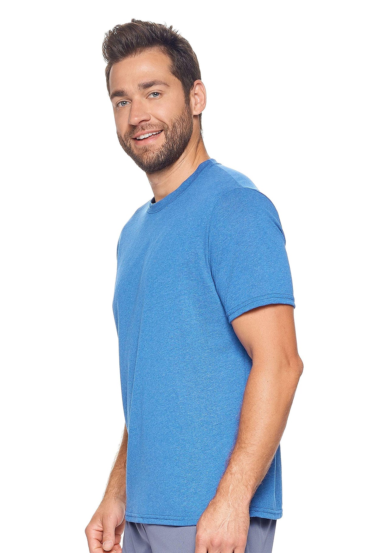 Expert Brand USA-Made Men's TriTec Activewear Performance Crewneck Short Sleeve T-Shirt