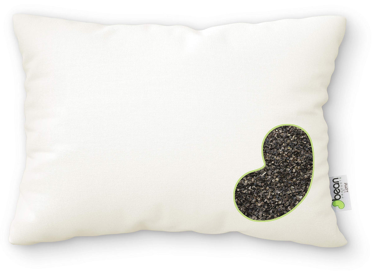 Buckwheat Standard Bed Pillow - Organic Cotton, Vegan, Premium Quality - Made in USA - 20" x 26" - Neck Bed Body Floor Cushion Insert Couch Throw Bolster - Organic Eco Friendly Fabric and Fill