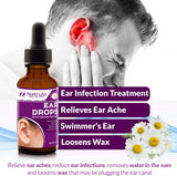 Natural Ear Drops for Ear Infection – Homeopathic Eardrops for Adults, Kids, Baby, & Pets – Relieves Ear Aches, Swimmer's Ear, & Loosens Wax – Kids Safe Ear Health Made in USA