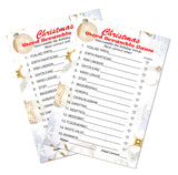 Christmas Word Scramble Game, Christmas Holiday Party Ideas, Play Pack of 30 Cards 5”x7”. Made in USA