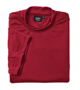 Akwa Men's Moisture Wicking Mock Turtle Tee Made in USA Lightweight Soft T-Shirt Made in USA